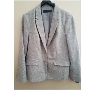 The Limited Grey Tweed Blazer
